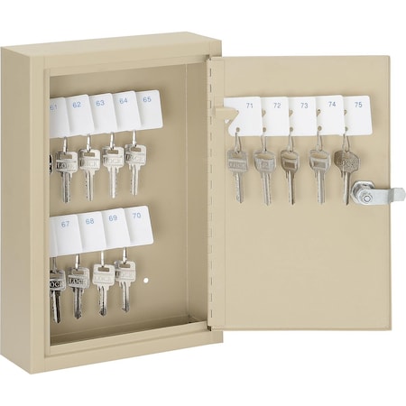 Global Industrial Key Cabinet, 30 Keys, 8x2-1/2x12-1/8, Sand 493318
